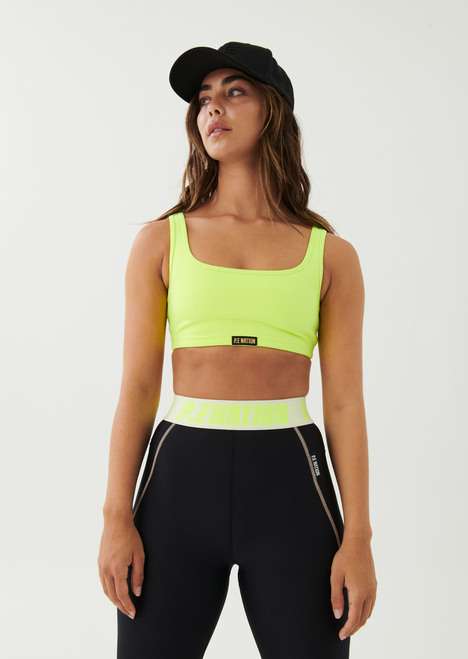 Clubhouse Sports Bra in Safety Yellow